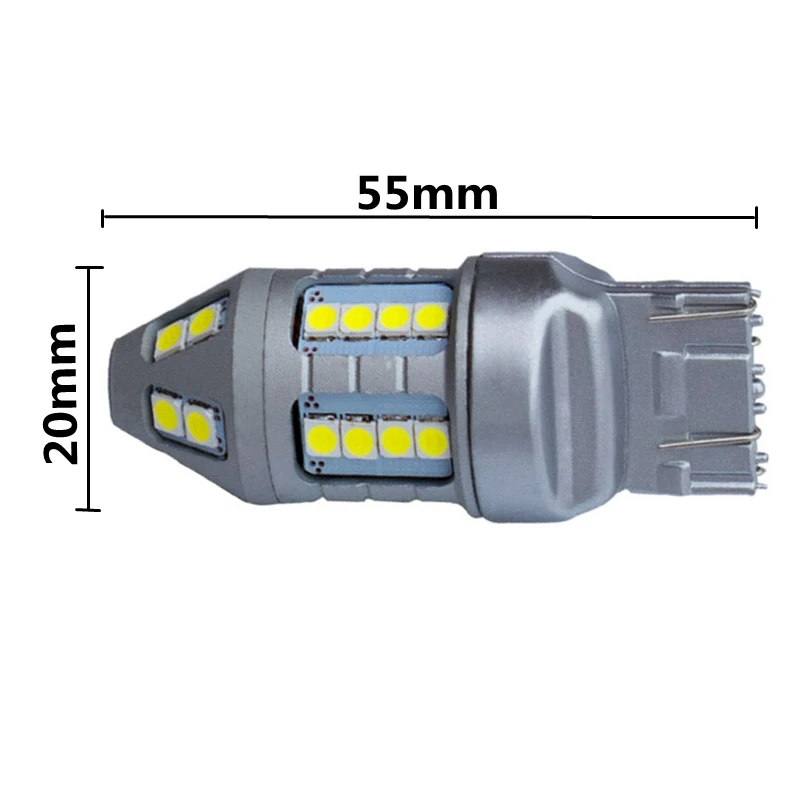 1 шт. T20 7443 W21/5 Вт супер яркий 30 SMD 3030 светодиодный автомобиль хвост лампы 21/5