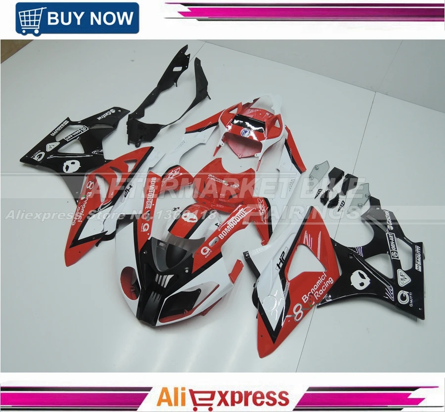 

Custom Design Body Parts For BMW S1000RR Fairing Kits S1000RR Bodywork S1000RR 09-13 Body Kits For BMW RED AND WHITE