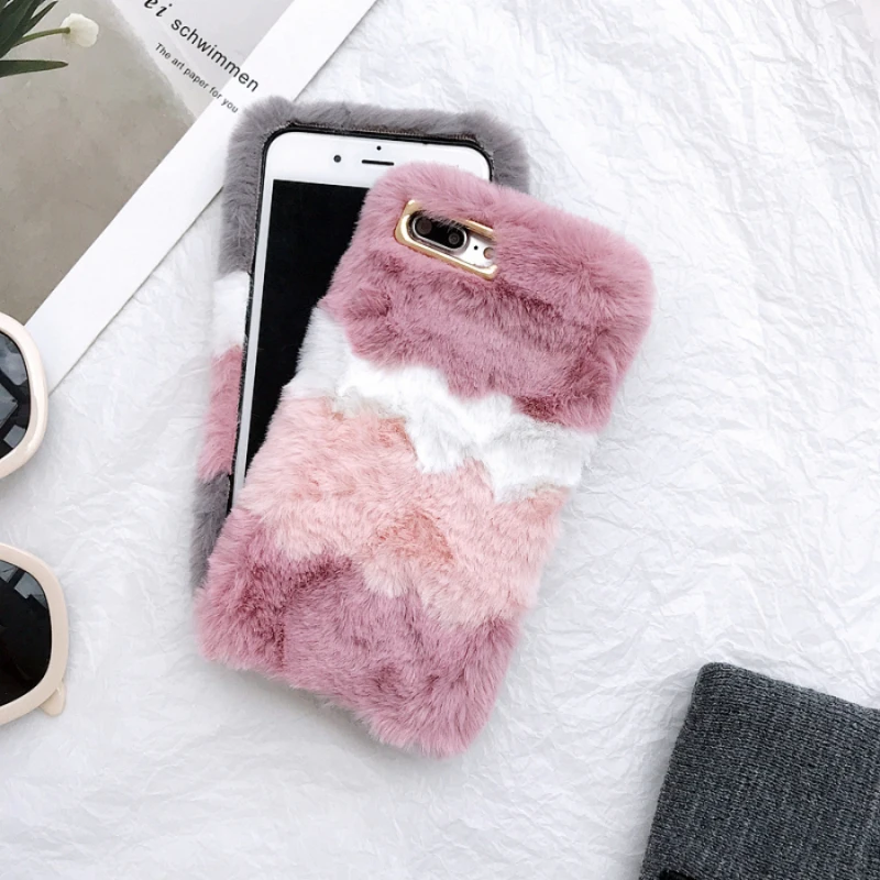 Чехол для iPhone 6 7 8 plus чехол X XS MAX XR 10 5S SE 5 6S мягкий милый плюшевый красочный теплый