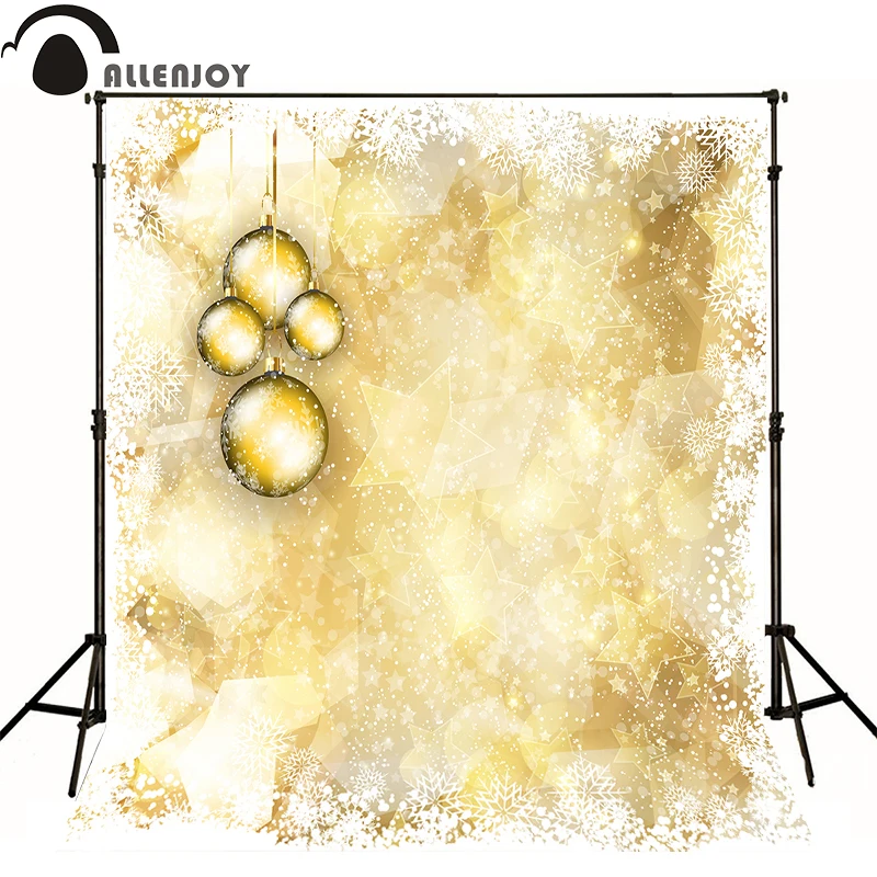 AllEnjoy фон для фотосъемки Рождество свет снег звезды зима счастливый новый год