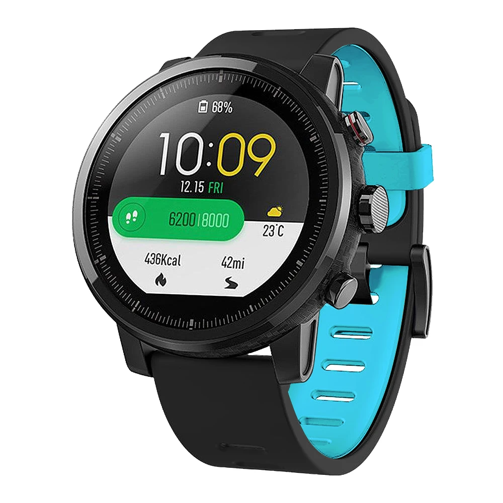 Пленка для экрана 3 в 1 Huami Amazfit stratos 2 ремешок браслет силиконовый часов + чехол 2/2 s |