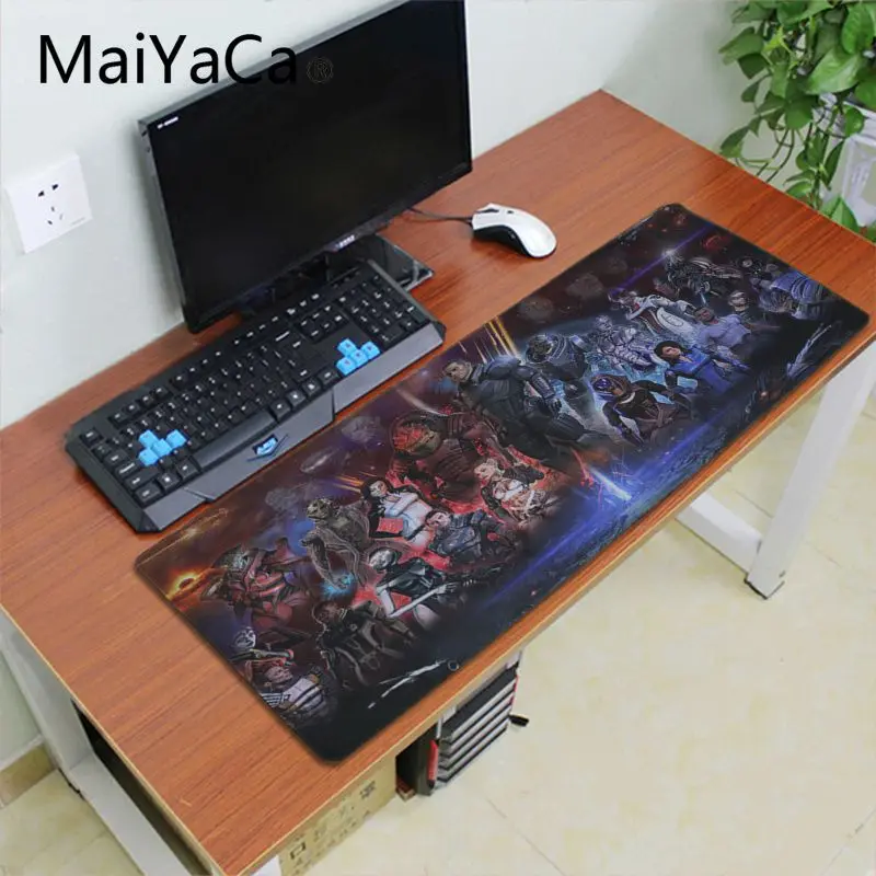 Maiyaca Забавный массовый эффект красивый коврик для мышки в стиле аниме игровой