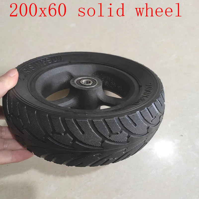 Lightning shipping 8 дюймов 200x60 электрический скутер балансировка автомобиля твердые шины с алюминиевой ступицы колеса 200*60 шины