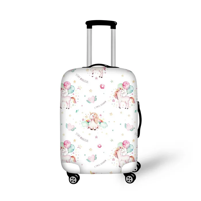 R1068 FORUDESIGNS/мультяшная лошадь для путешествий на дороге, чемодан, защитный Пылезащитный Чехол, эластичный, 18-30 дюймов, водонепроницаемый чехол для чемодана на колесиках - Цвет: R1068