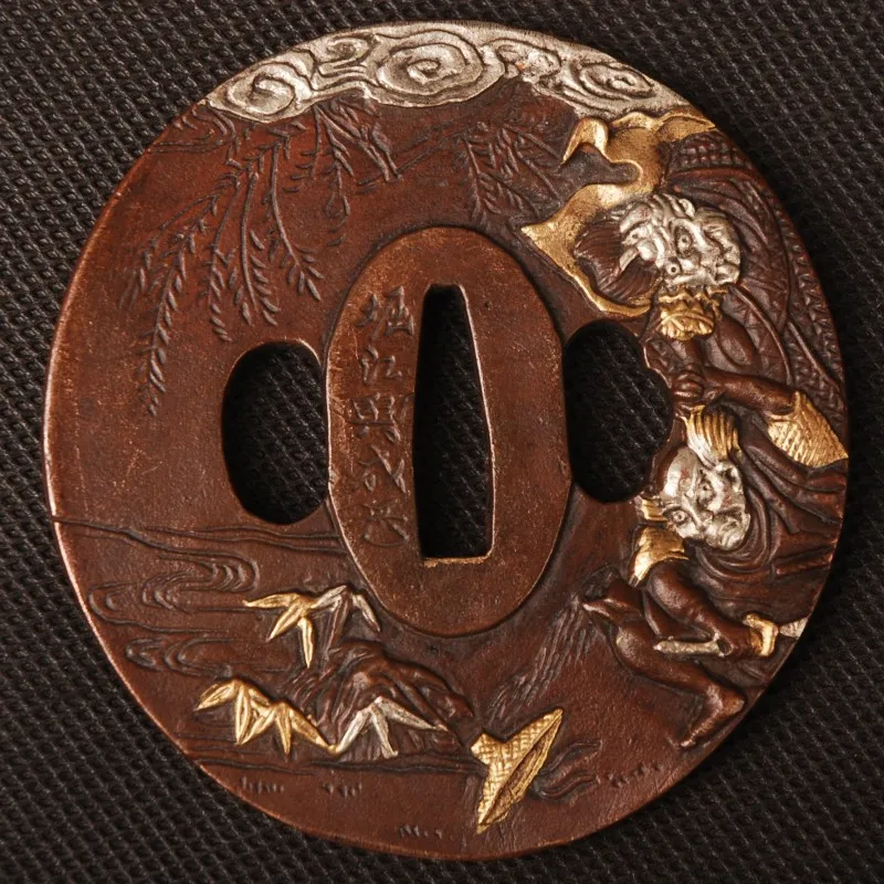 Красивый аксессуар для меча золотистая и серебристая Высококачественная медная