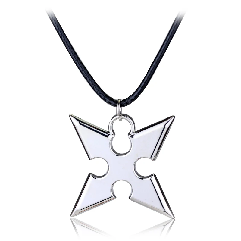 rope chain Игра Kingdom Hearts 3 Sora Key Keyblade оружие металлический кулон ожерелье декоративный брелок для ключей орнамент подарки косплей - Окраска металла: rope chain