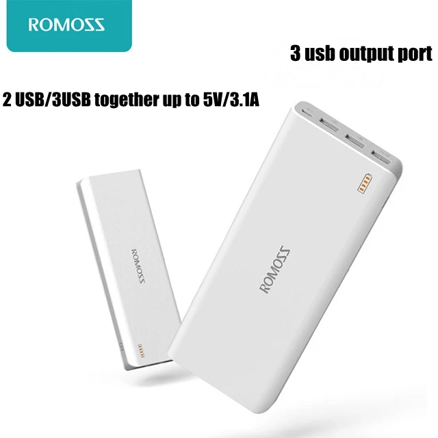 Romoss 25000 мАч Внешний аккумулятор 25000 мАч Внешний аккумулятор 18650 3 внешнее зарядное usb-устройство для аккумулятора для iPhone Xiaomi samsung huawei Универсальный