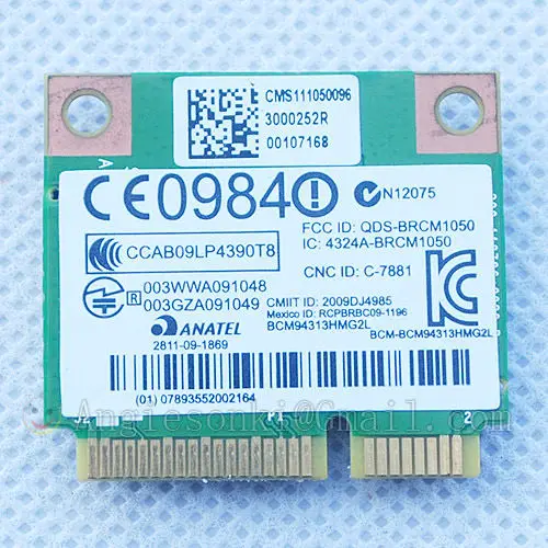 Беспроводная плата wlan BCM94313HMG2LP1 BRCM1050 для Broadcom 4313 HP COMPAQ 593836 001 593732 802.11a/b/g/n Mini PCI E|wlan