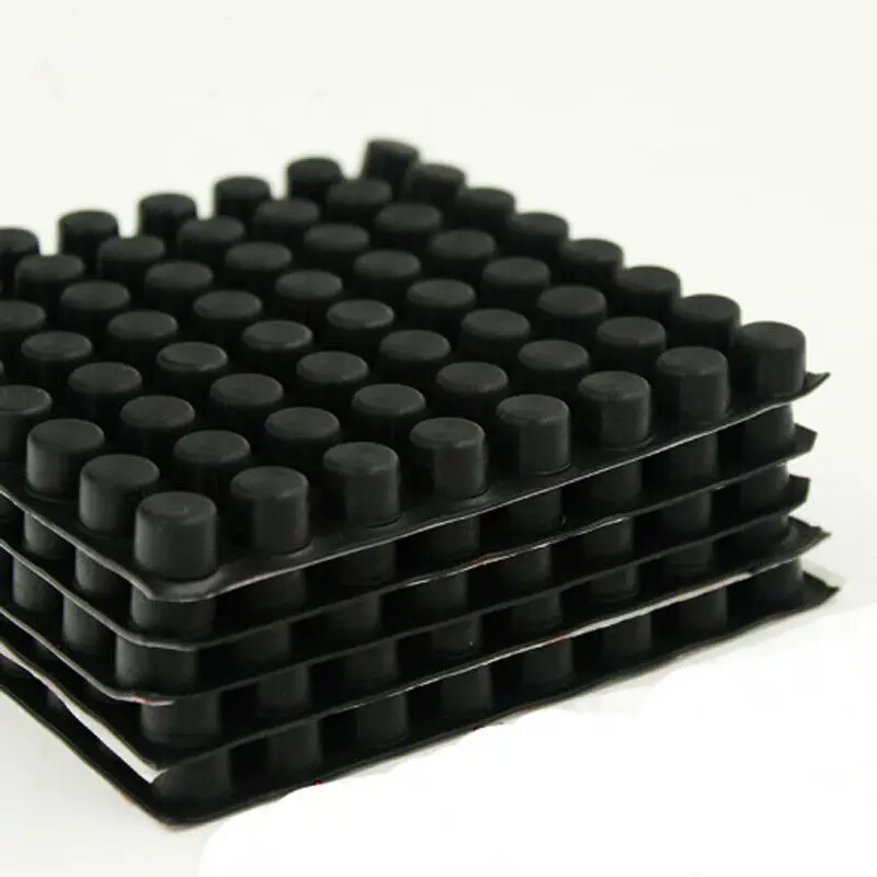 Самоклеящиеся петли для ног черные силиконовые резиновые Цилиндрические