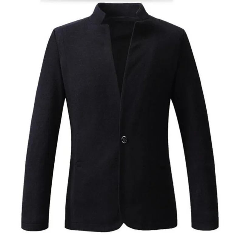 Шикарный мужской костюм с китайским воротником и пряжкой красивый для отдыха