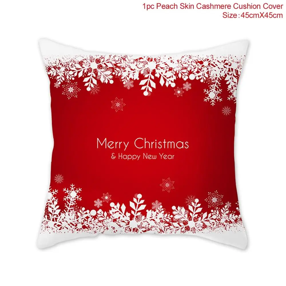 Linen Pillowcase 11 Наволочка с изображением Санта-Ноэля из PATIMATE, рождественские, рождественские украшения, Рождественский Декор для дома, новогодний Navidad - Цвет: Linen Pillowcase 11