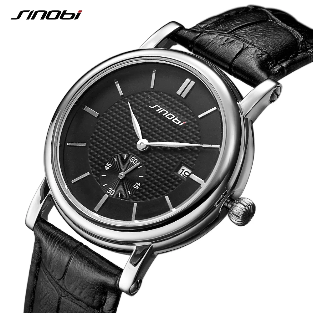 

Lover's Watches SINOBI Top Brand Luxury Wrist Watch Men Fashion Watch Women Watches Auto Date Clock reloj mujer reloj hombre