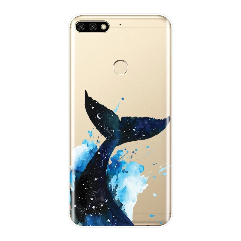 Задняя панель для Huawei Honor 7 7S 7X 7A 7C Pro 10 9 8 8X MAX мягкий силиконовый чехол телефона с