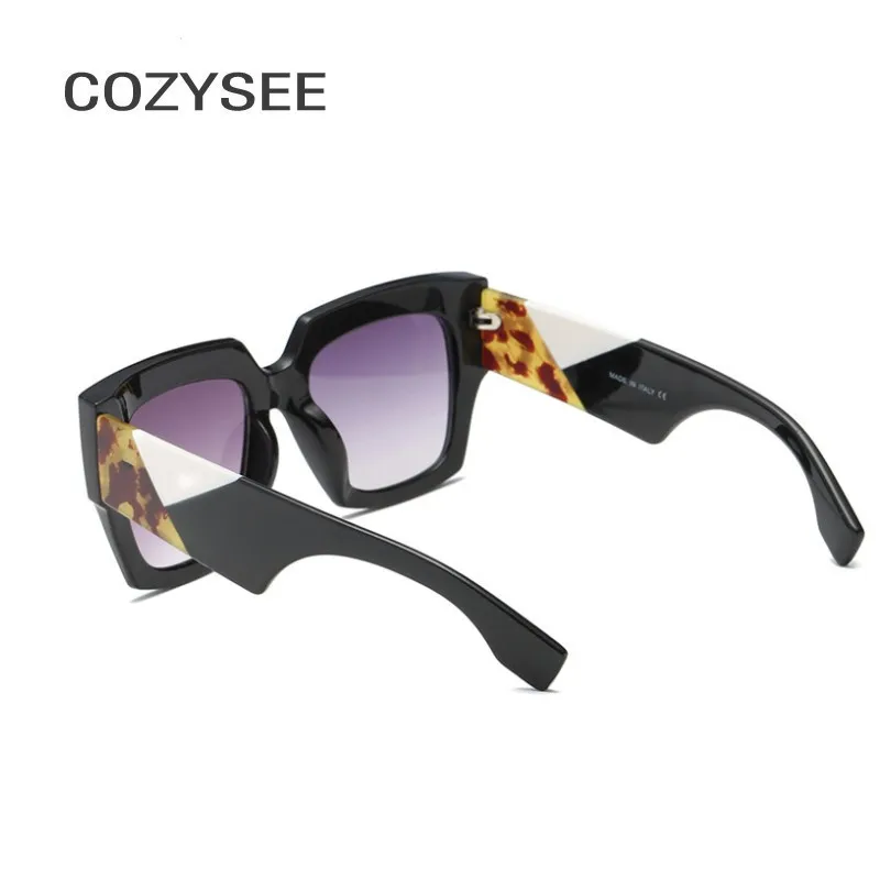 Трендовые Женские квадратные солнцезащитные очки F брендовые дизайнерские с