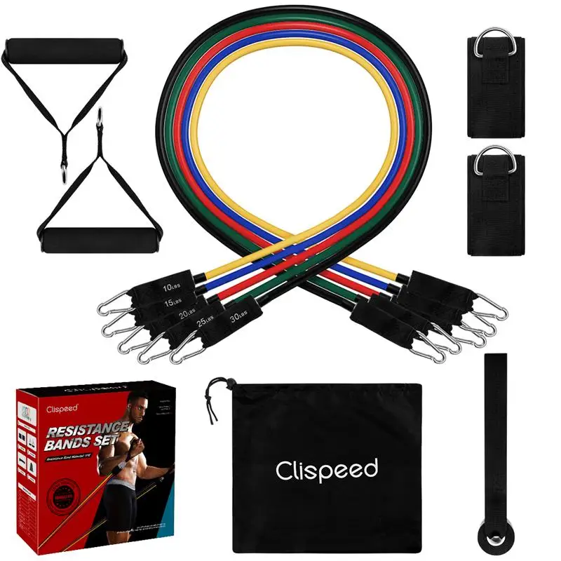 Clispeed 11PCS Resistance Bands Set Stackable Band for Women Gymnastics | Спорт и развлечения