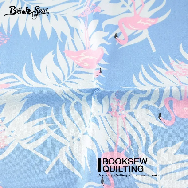 Booksew Cotton Twill Fabric Red-crowned Crane Design Blue Sewing Cloth For Quilting Patchwork Bedding Baby Pillow Cushion Telas | Дом и сад