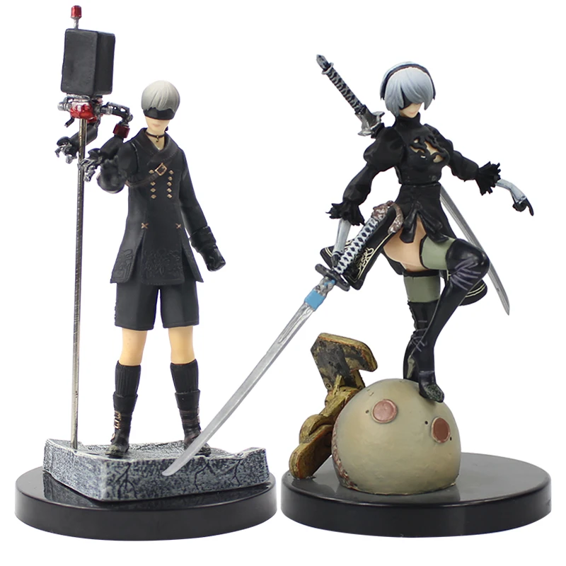 14 см аниме НИР автоматов 2B YoRHa No.2 Тип B No.9 S 9S Мультфильм Ps4 игры ПВХ фигурка