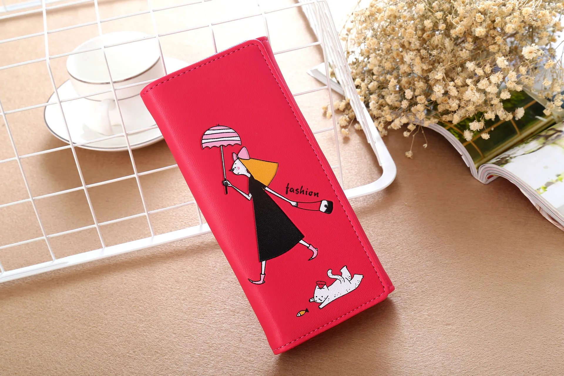 Женский кошелек, Модный женский модный кошелек с рисунком, сумка для мобильного телефона