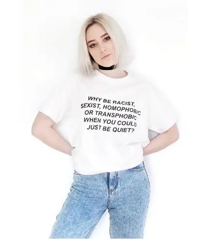 Футболка унисекс из высококачественного хлопка, женская футболка с гомофобным прозрачным рисунком Футболка унисекс из высококачественного хлопка, женская футболка с гомофобным прозрачным рисунком