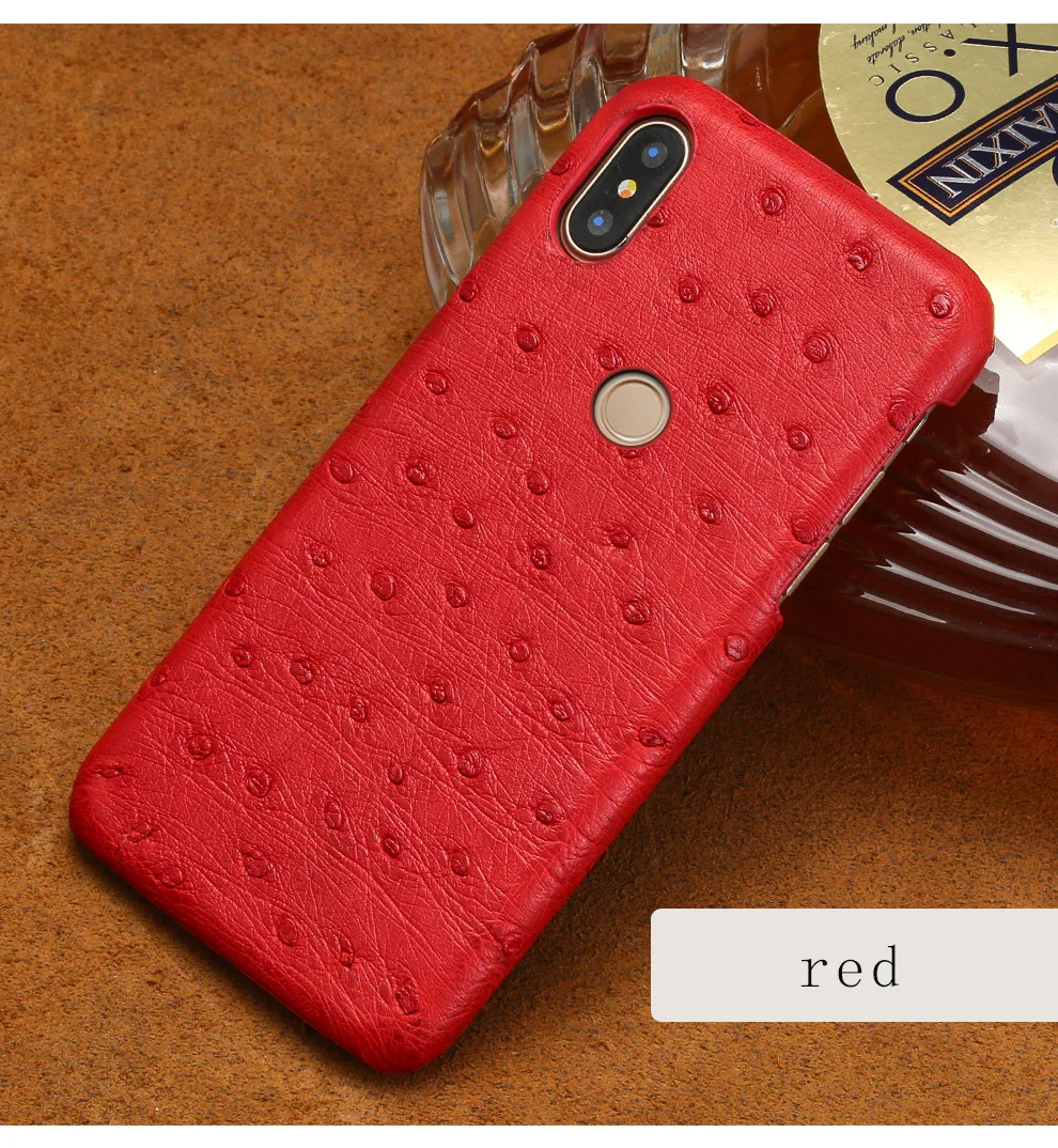 Чехол из натуральной кожи страуса для Xiaomi mi 9 8 Lite Explore ore Pocophone F1 чехол s для Red mi Note 7 чехол для телефона Роскошный чехол marvel