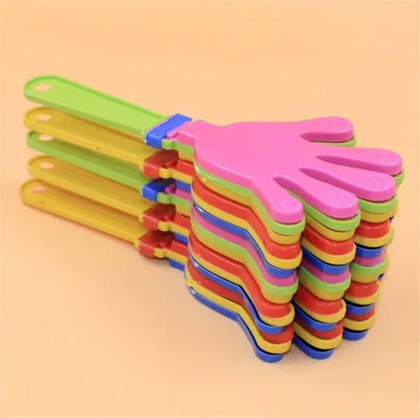 100 шт./лот пластиковая трещотка в виде руки игрушка для детей детей|clap hands| |