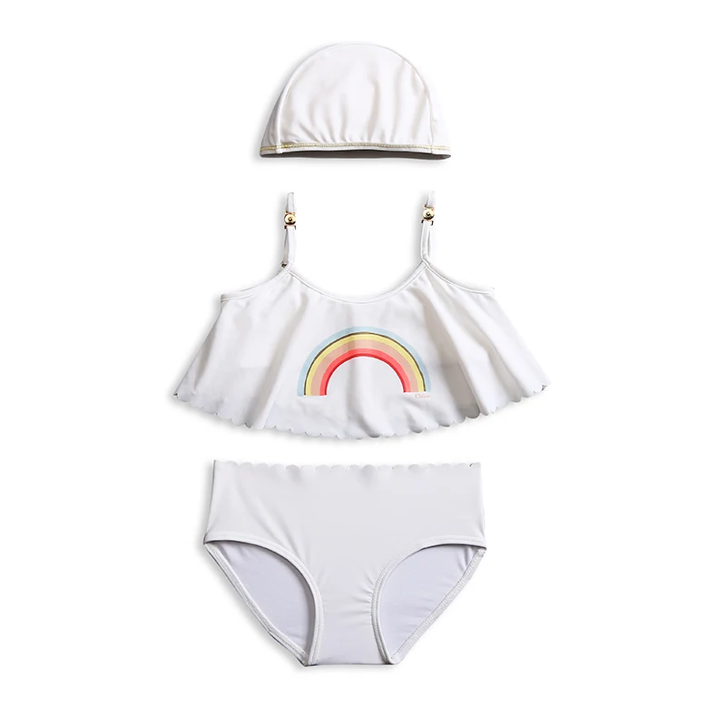 Usemeall/милый Радужный Купальник для девочек комплекты бикини Детский комплект из