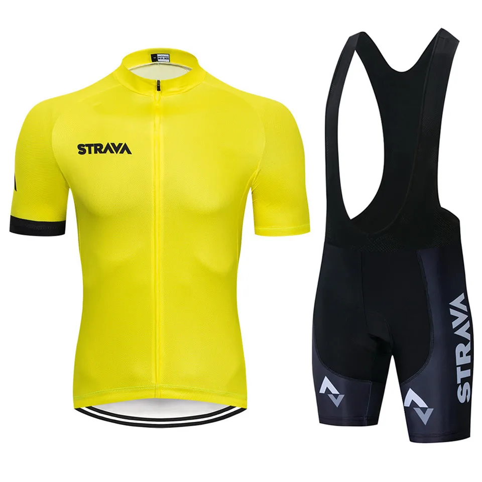 Cycling jersey STRAVA, набор Джерси для велоспорта, мужской набор для велоспорта, одежда для гонок, одежда для велоспорта, дышащая одежда для горного велосипеда, Ropa bicicleta - Цвет: Cycling jersey