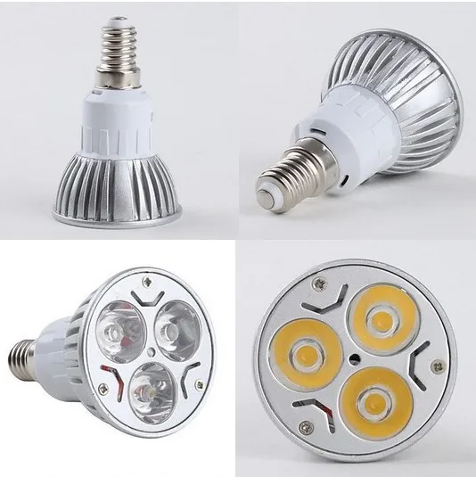 10X Dimmable MR16 GX5.3 GU5.3 E27 GU10 E14  9W 3x3W Epistar LED Spot Light Bulb Spotlight downlight lamp 580lm