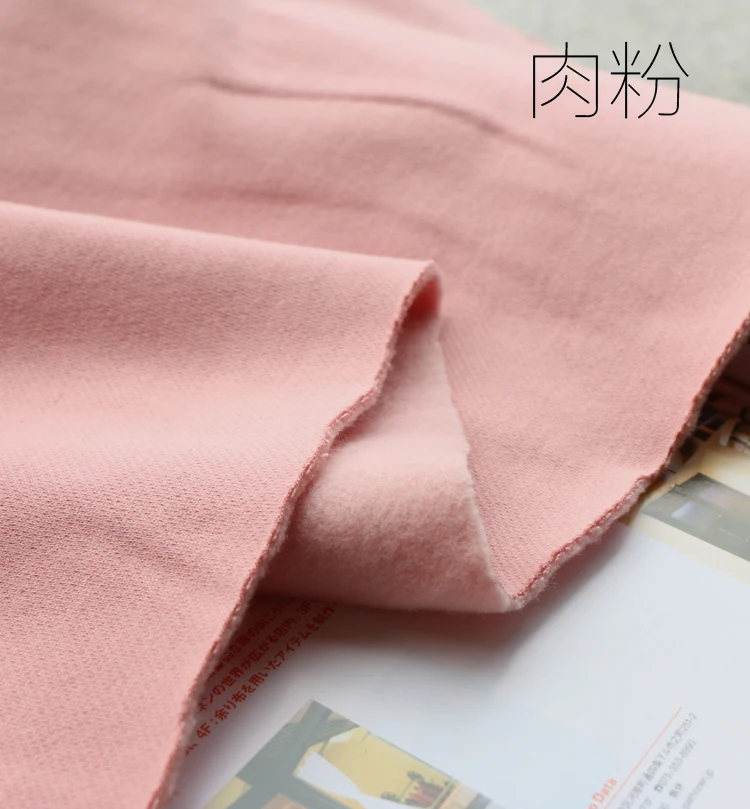 Skin pink Зимний толстый теплый Хлопковый вязаный свитер из ворса спортивная одежда из ткани без катышков - Цвет: Skin pink
