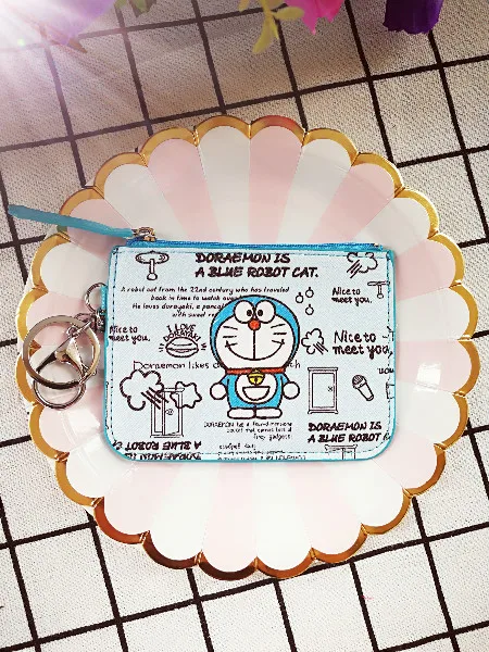 Random delivery IVYYE 1 шт. Doraemon аниме плюшевый держатель для карт PU мультфильм Кредитные ID сумки на молнии монета автобус карты Кошелек Дети Девочки Подарки Новинка - Цвет: Random delivery