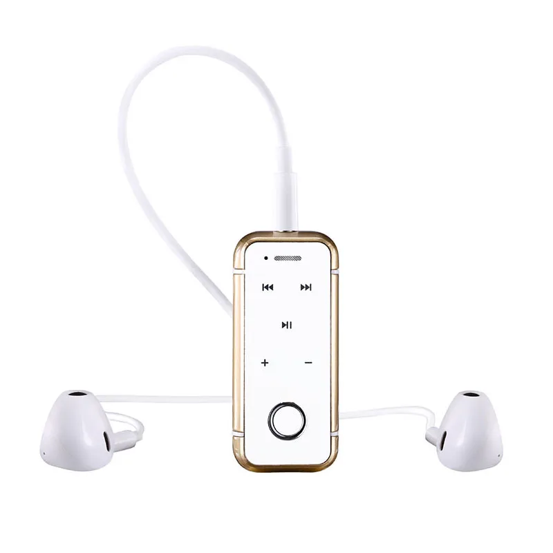 Gold DOITOP i6s Мини Bluetooth гарнитура Беспроводные Heahphone спортивные наушники стерео музыка вкладыши воротник клип Handsfree с микрофоном наушник - Цвет: Gold