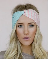 free shipping2015 new 10pcslot american flag stretch twist headband usa hair band head wrap turban accessories