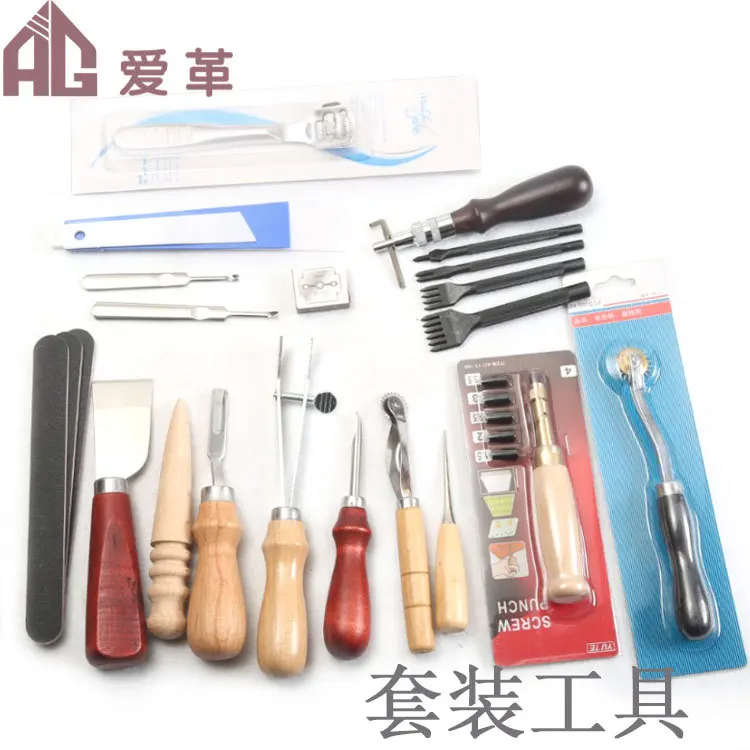Кожевельнйы предмет комплекты Diy Инструменты для рукоделия удар Гроовер нож
