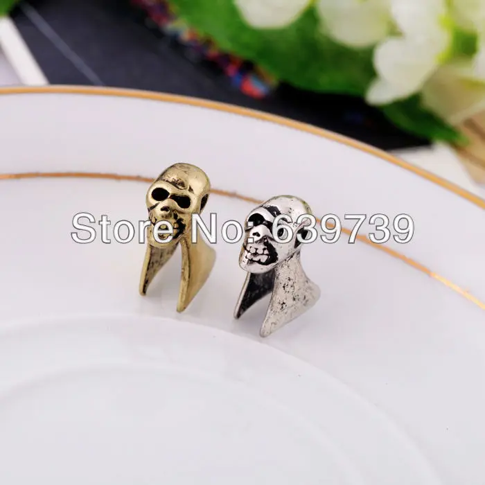 Оптовая цена США рок ретро античный серебряный цвет Череп серьги | Украшения и