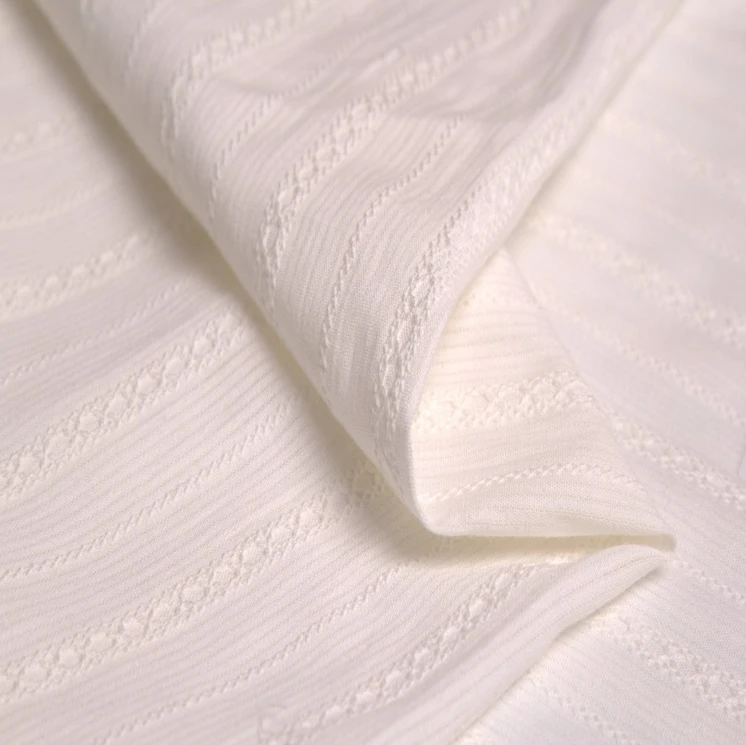 Элегантная хлопковая жаккардовая рубашка в белую полоску 100 см * 140 см|cotton tunic