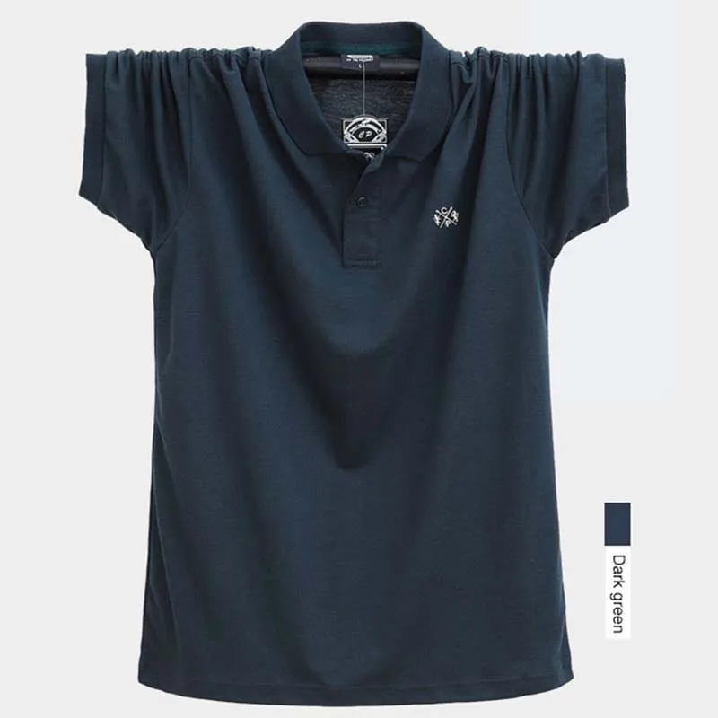 URSPORTTECH брендовая мужская рубашка поло 5XL 6XL летние хлопковые рубашки с коротким