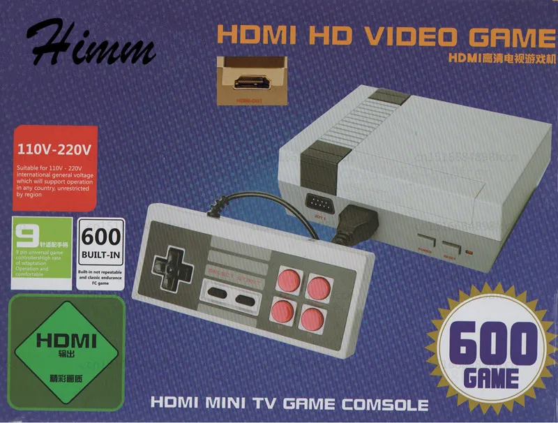 400/500/600/620/621 игры HDMI/AV мини ТВ портативная игровая консоль для игр Nes Встроенный 400