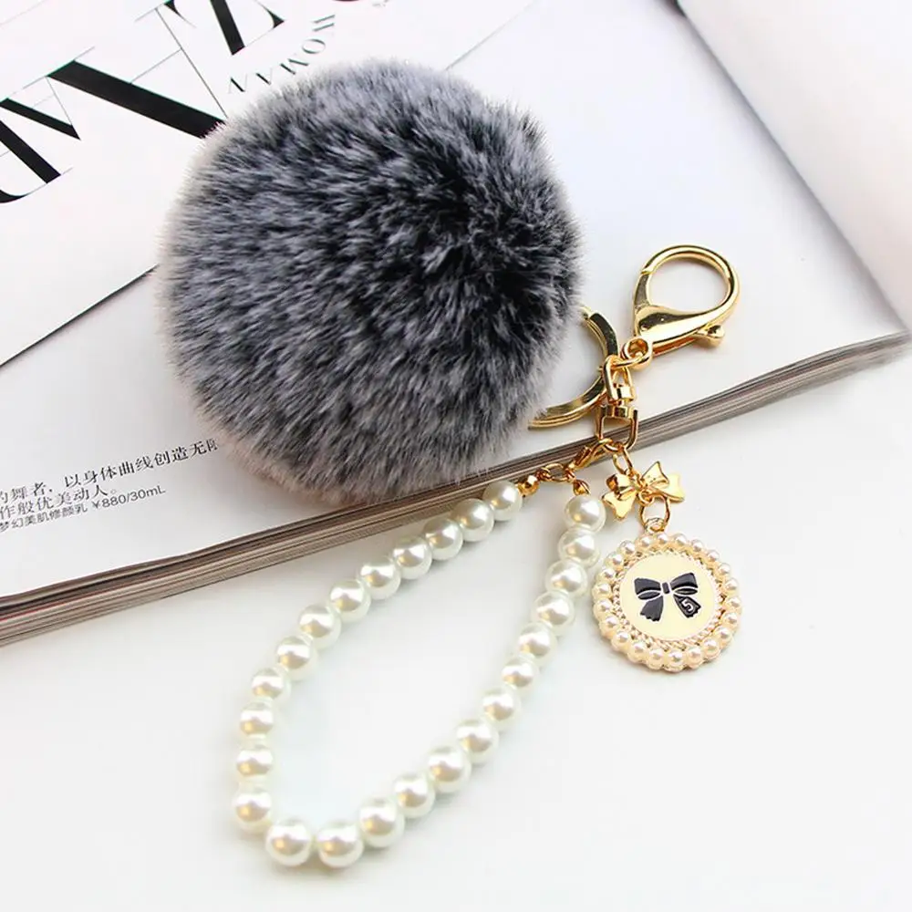 8CM Imitation Rabbit Fur Fluffy Pendant Ball Pompom Charm 11 Colors Key Chain Handbag Rings | Украшения и аксессуары