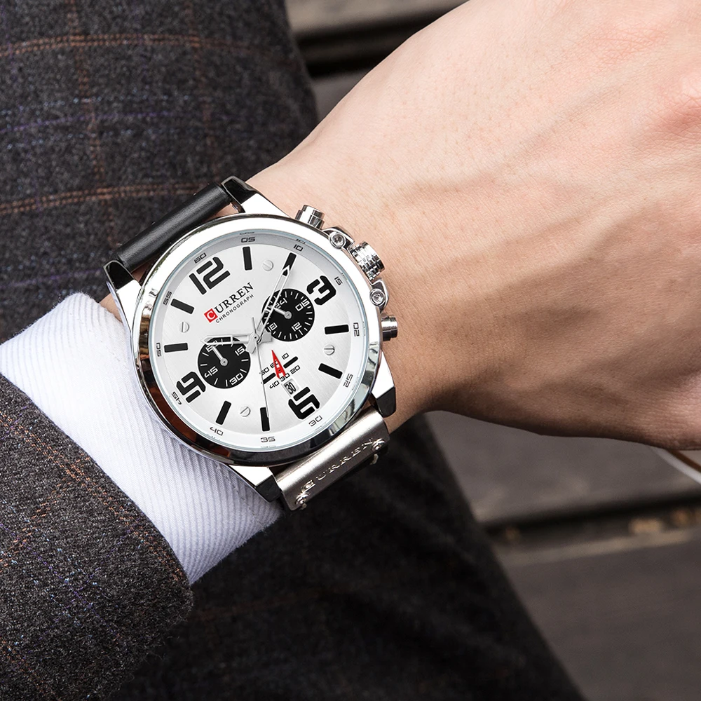 

Curren Watches Men Top Brand Analog Quartz Mens Wristwatches Man Waterproof Chronograph Military Relogio Masculino Sports Watch