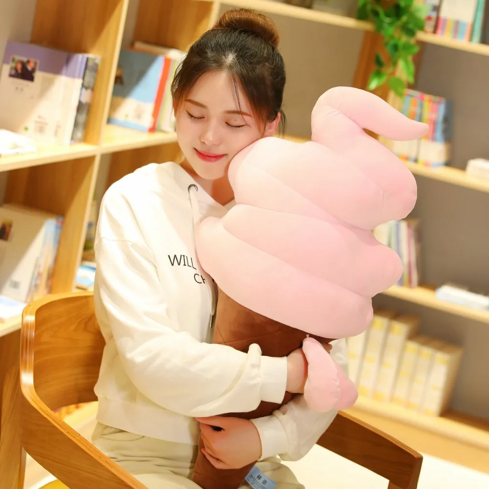 Конфеты Мороженое Plushie летние закуски подушки в виде продуктов креативный реалистичный Декор Подушка желтый розовый синий белый дети девочки женщины подарок