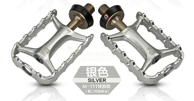 QRD2 silver Велопедали Wellgo, Быстроразъемное устройство M111, ультралегкие, не быстроразъемные, велосипедные, MTB, велосипедные педали, QRD QRD1 QRD2 - Цвет: QRD2 silver