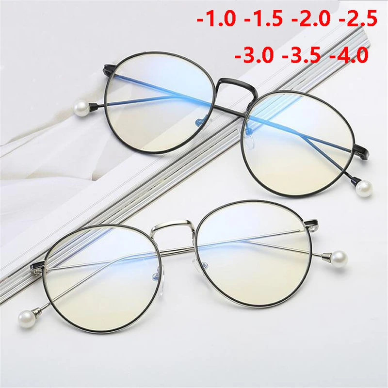 Винтаж овальные очки со степенью Для женщин мужчин круглые металлические