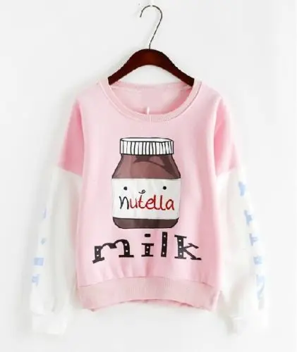 Симпатичная Женская толстовка с капюшоном в стиле &quotЛолита&quot молочной бутылкой