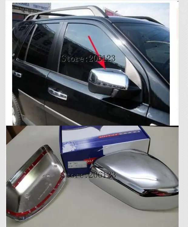 Для Land Rover Freelander 2 LR2 2008 2009 2010 хромированная Дверная ручка Крышка боковое зеркало
