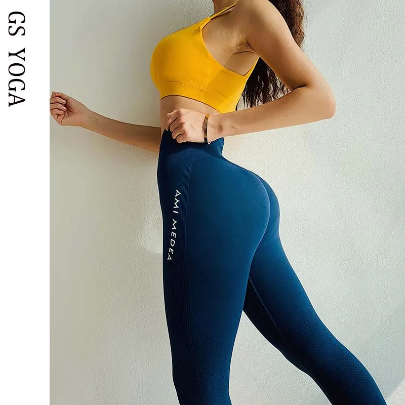 Women yoga pants push up Compression Fitness Leggings Butt Push Up Workout Sport Pants Tummy Control Gym Running Tights workout | Спорт и