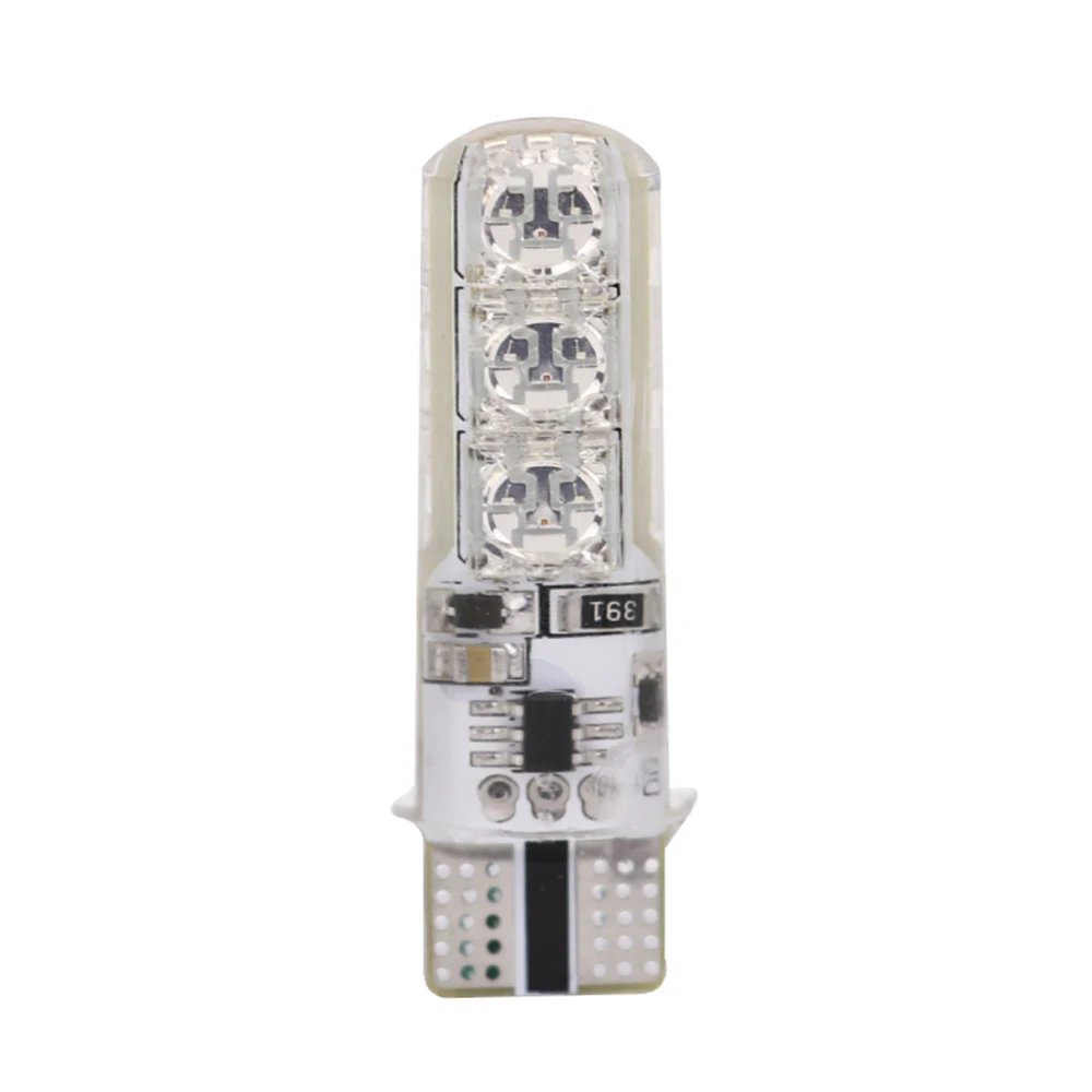Carsty светодиодный T10 W5W 194 168 лампы 5050 6 Smd с сигналами красного, зеленого и синего цвета с пультом дистанционного управления Flash/строб RGB разноцветный для автомобильных огней лампы 12V