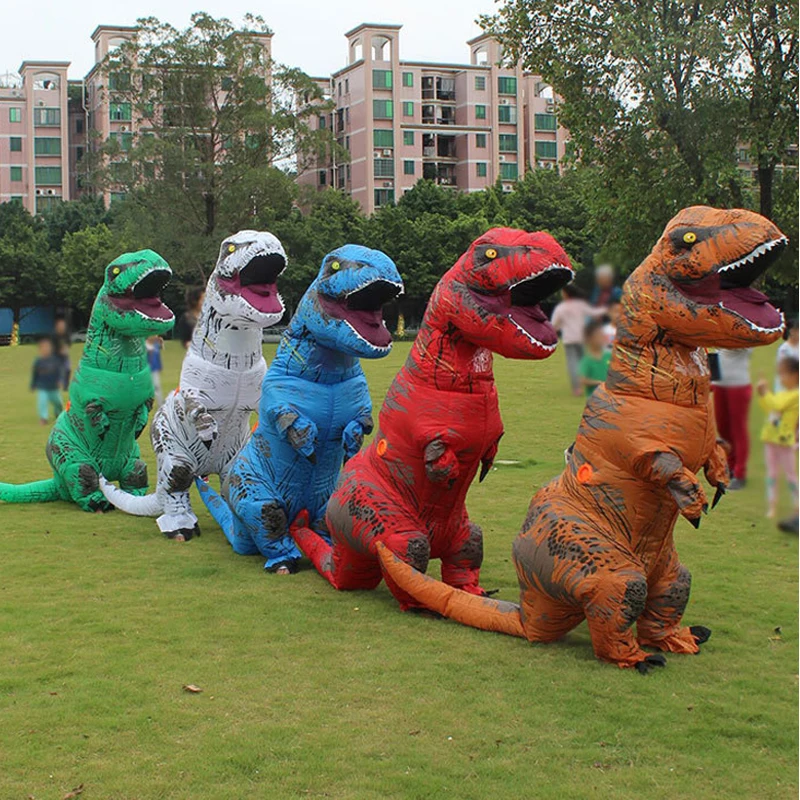Надувной костюм динозавра T-rex для Хэллоуина | Тематическая одежда и униформа