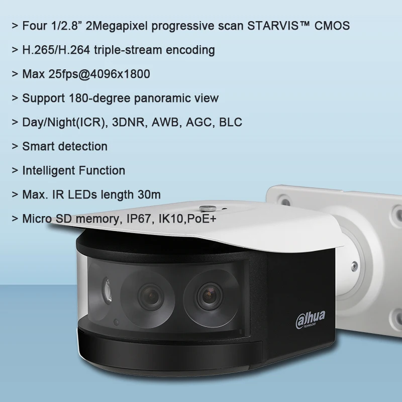 Сетевой видеорегистратор Dahua IPC PFW8800 A180 2MP мульти Сенсор панорамный сети IP пуля ИК