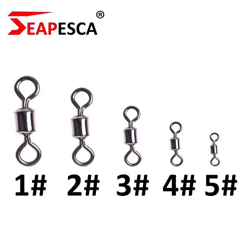 SEAPESCA 20 шт./лот шариковый Вертлюг Твердые кольца Разъем высокая прочность на