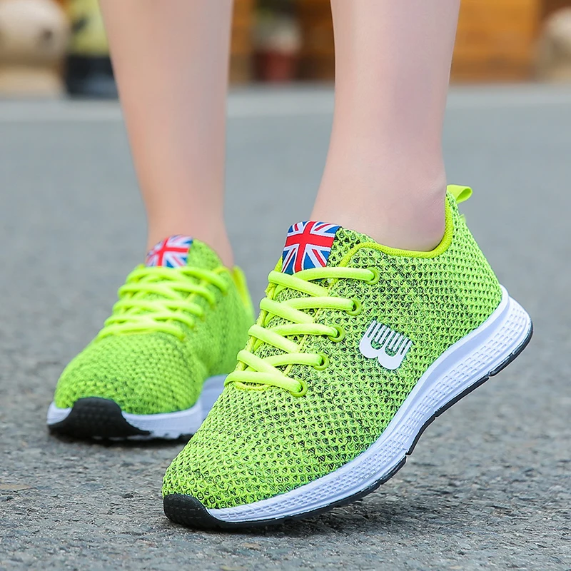 2018 Новый стиль Женская Яркая обувь для бега женская спортивная женские